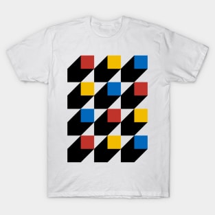 3D Squares (Bauhaus Inspired) T-Shirt